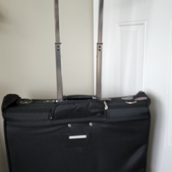 New Oleg Cassini Travel Rolling Garment Bag Black #9844 - Picture 3 of 9